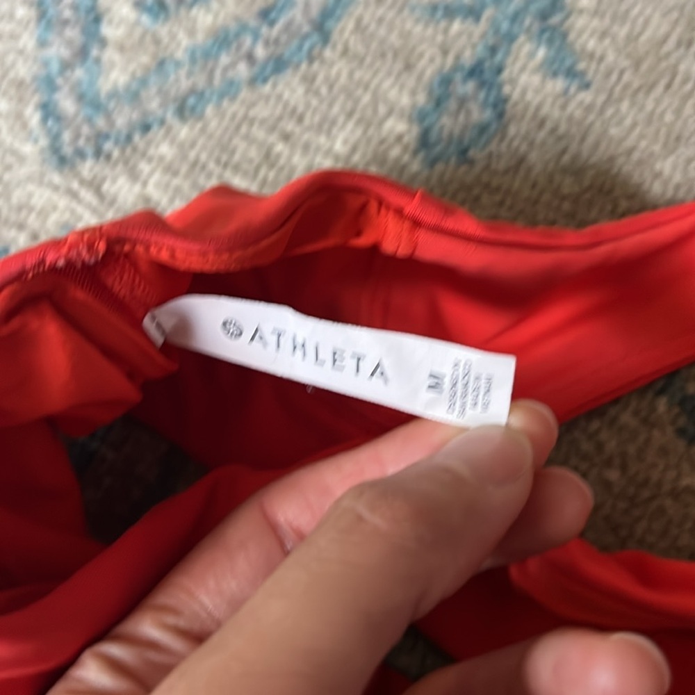 Red Athleta Sports Bra - Picture 3 of 5
